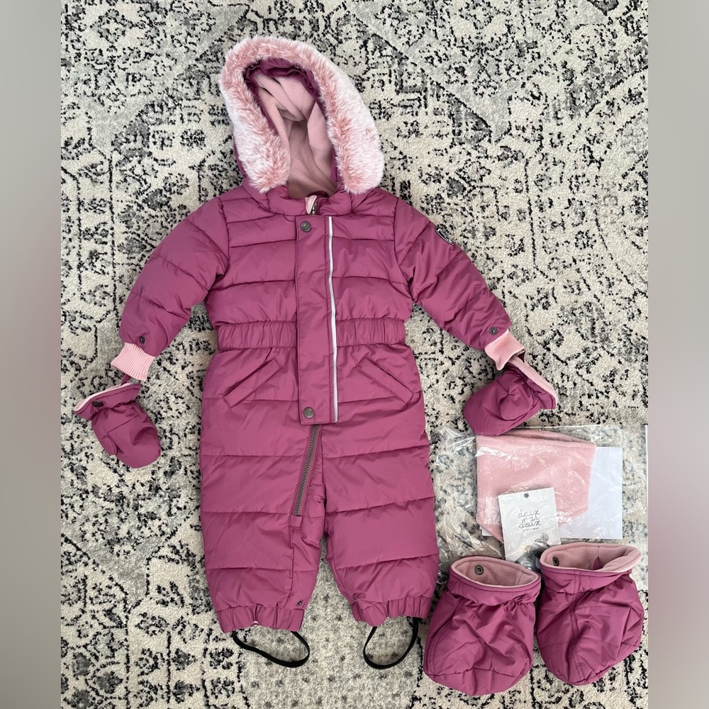 Toddler Girl Snow/Bunting suit! NWT